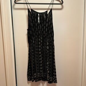 Size small AQUA dress black and white boho